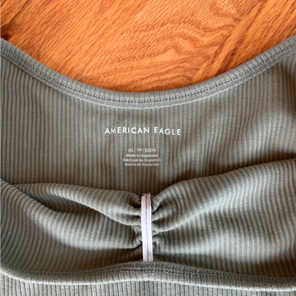 American Eagle Ribbed Off-Shoulder Top - Picture 2 of 3